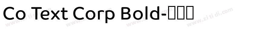 Co Text Corp Bold字体转换